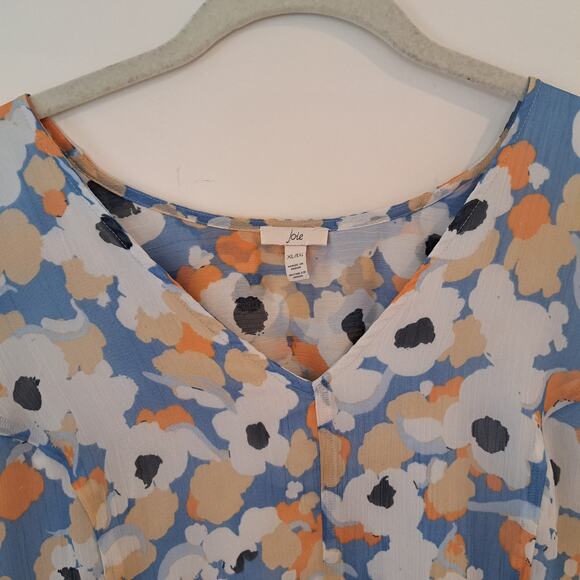 Joie‎ XL Floral Dress Midi Cottage Cottagecore Romantic Summer - Picture 11 of 11